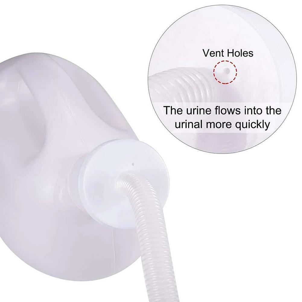 Мужской многоразовый кувшин для мочи, мужская бутылка для мочи, длинная трубка с горшком для кемпинга, мужской утолщенный портативный автомобиль E5D9