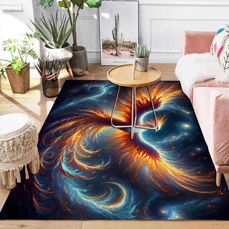 Cosmic Phoenix Rug Floor Mat for Living Room or Bedroom Soft and Comfortable Carpet a Gift for Birthday and Holiday.MFF0918555