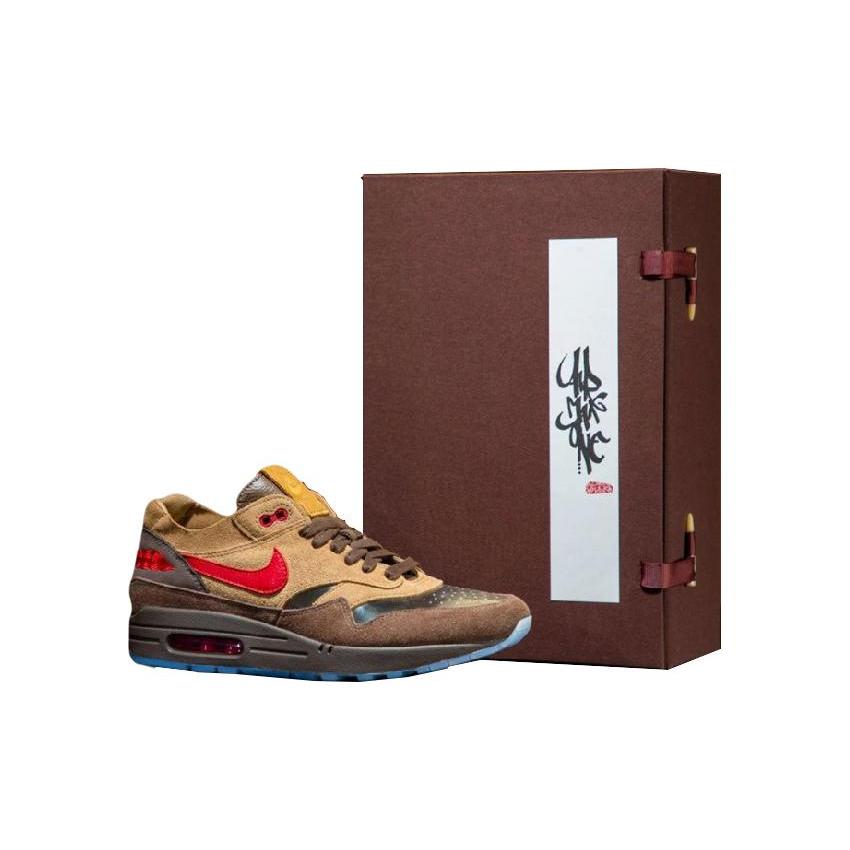 CLOT X Nike Air Max 1 Коричневый Красный DD1870-200(S-BOX)