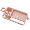 Drain Rack Detachable Storage Shelf Adjustable Plastic Organizer for Bathroom Kitchen