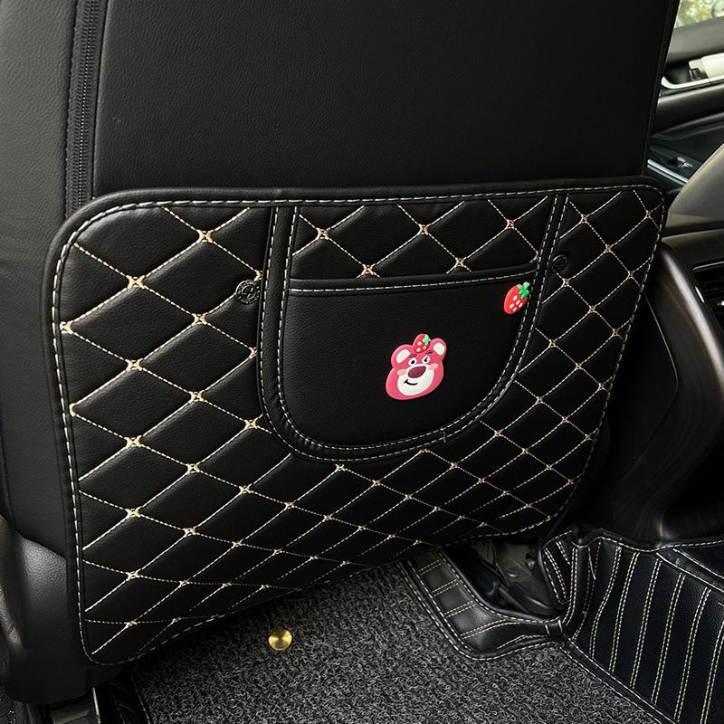 Защитник спинки детского автокресла: Креативная мультяшная защита от пинков и царапин