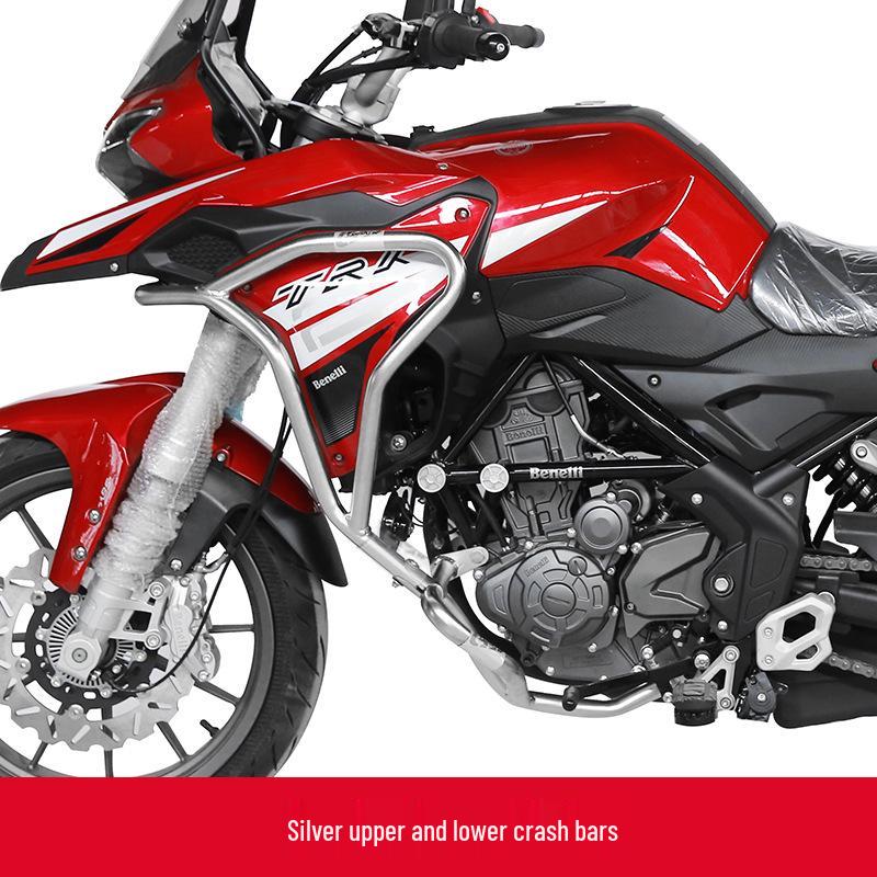 GSADV Crash Bars for Benelli TRK251: Full Coverage, 304 Stainless Steel