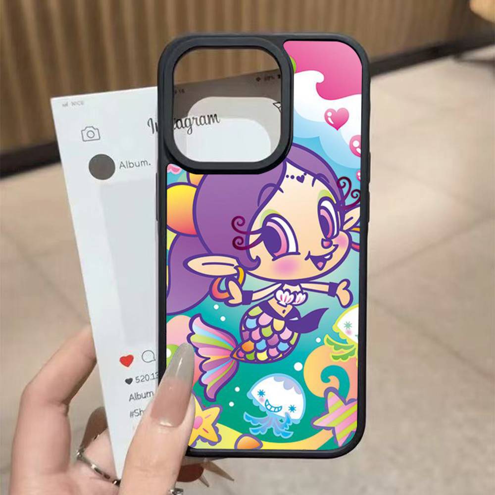 Девушка, зевающая Для iphone 11 12 13 14 15 Pro Max 17 16 Plus Жесткий PC+TPU Задняя крышка