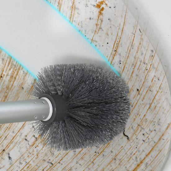 Туалетная щетка с удобной ручкой Эффективная уборка Удобная ручка Туалетная щетка с настенным держателем Аксессуары для ванной комнаты