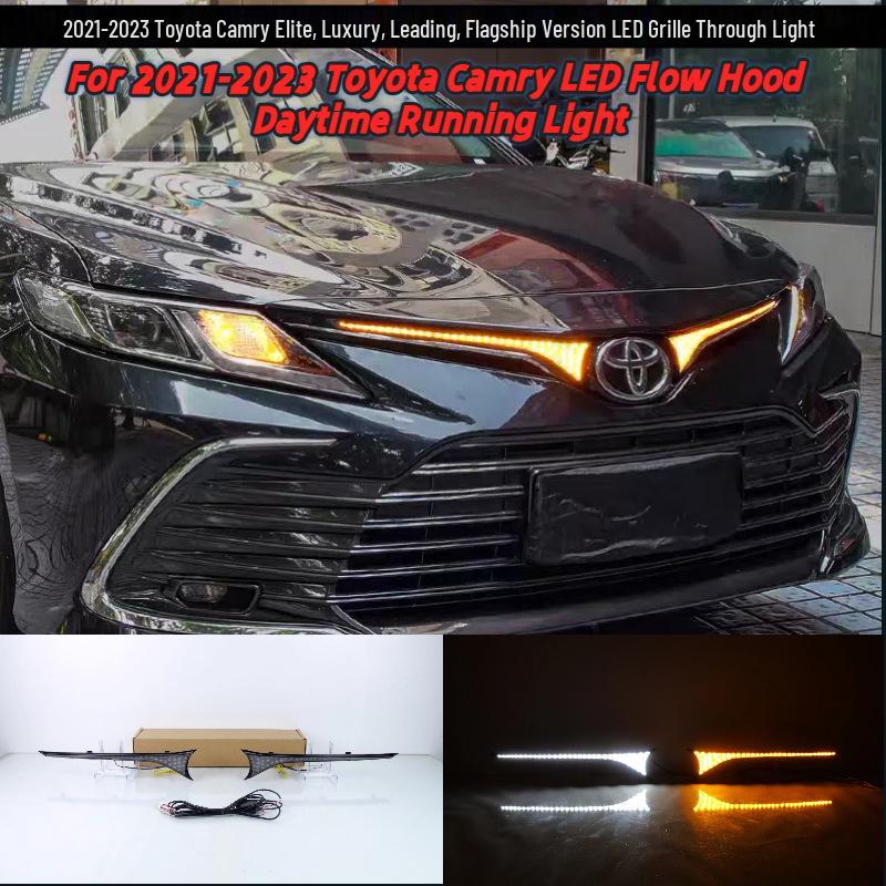 Светодиодные фонари решетки для капота Toyota Camry 2021-2023