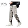 Зимние осенние мужские спортивные брюки, свободные, с эластичной резинкой на талии, с толстыми плюшевыми карманами, с резинкой на щиколотке, однотонные спортивные брюки для повседневной носки, спортивные брюки