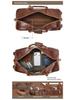 Большая вместительная дорожная сумка для бизнеса из натуральной кожи - Ретро-сумка-тоут из коровьей кожи для поездок