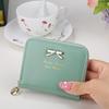 Cute Bowknot PU Leather Card Holder Small Bag Women Wallets