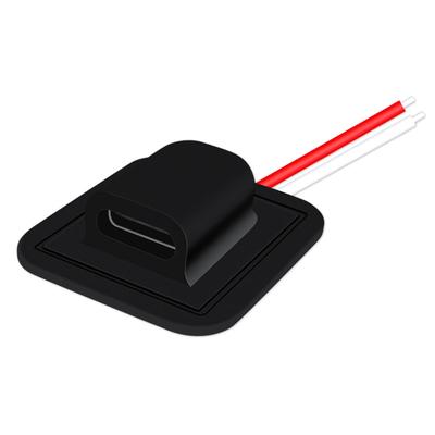 10 см 20 В 3 А Usb Type-C водонепроницаемый USB-разъем прямого сжатия гнездовая база гнездо зарядный интерфейс с 24Awg