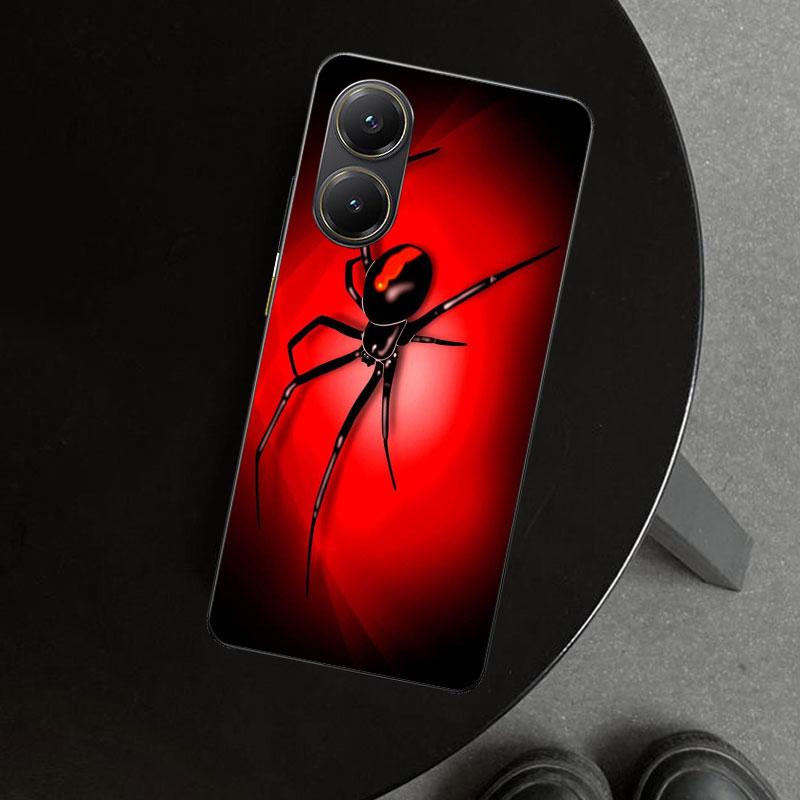 Чехол для телефона с изображением паука Черная вдова для Xiaomi Poco X6 X5 X7 Pro F7 Ultra Redmi 15C 15 13C 13 12C 12 10C 10 10A 9C 9A 9T