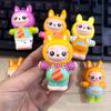 7,5 см милый мультяшный персонаж Лабубу мягкая кукла ПУ медленно отскакивающий брелок аксессуары декомпрессионная игрушка детский подарок