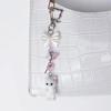 Брелок для ключей Furry Kitten Handmade Y2k Women Fashion Acrylic Animal Plush Bulb Keychain Bag Cushion Gift Keychain Accessories