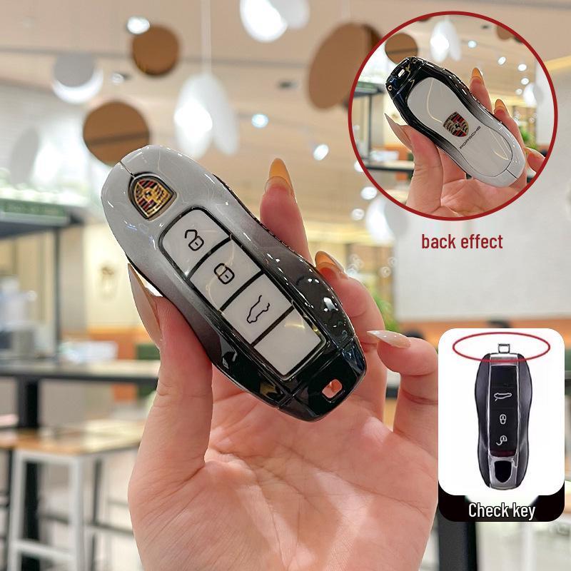 Compatible with Porsche key cases: Cayenne, Panamera, Macan, 911, 718, and Taycan.