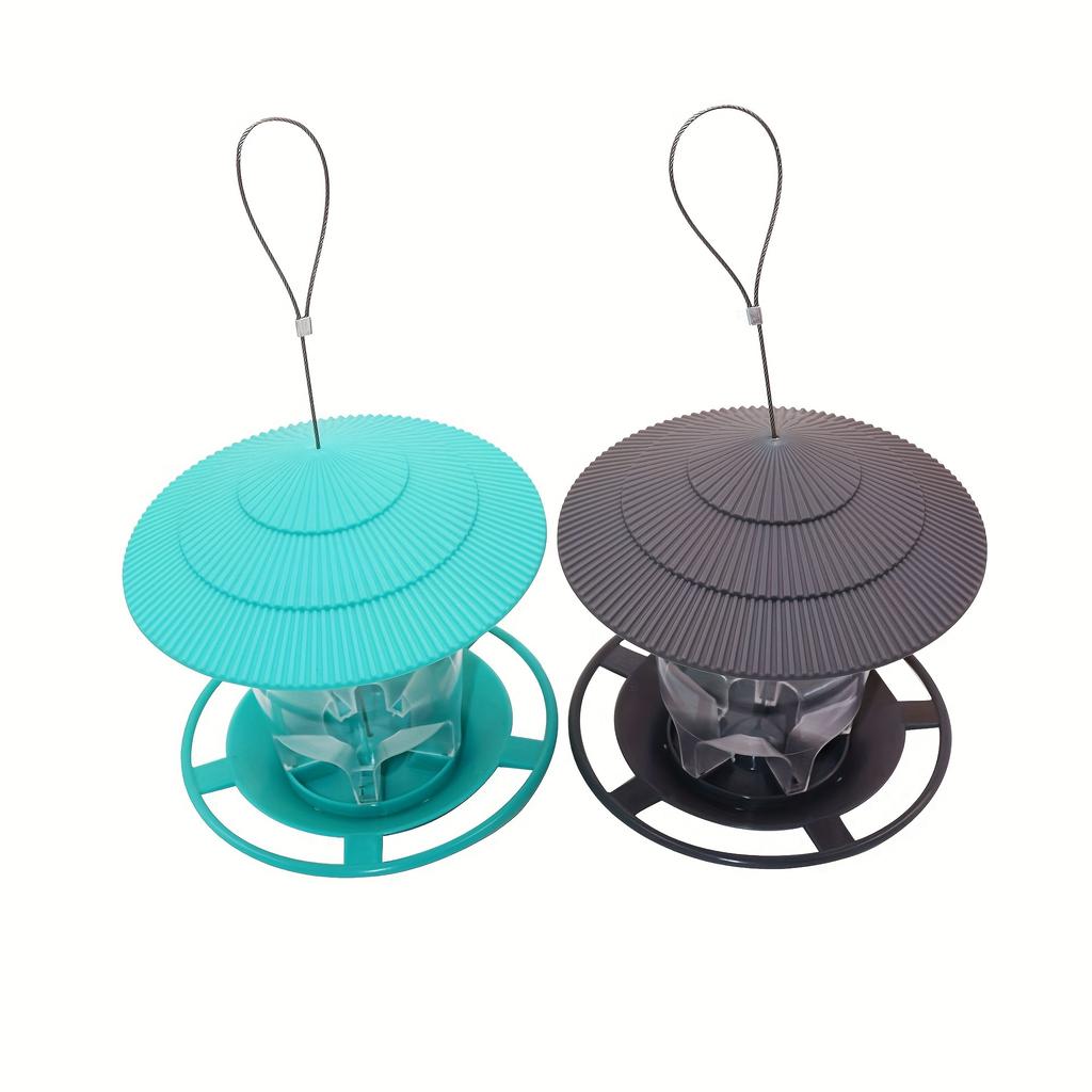 1pc Outdoor Garden Courtyard Hanging Bird Feeder, Garden Automatic Hummingbird Feeder Wild Bird Feeder