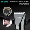 VGR V-661 Новая машинка для стрижки волос с металлическим корпусом, триммер для волос для домашнего использования, режущая насадка, долгий срок службы батареи, машинка для стрижки с масляной головкой, электрическая бритва для дома