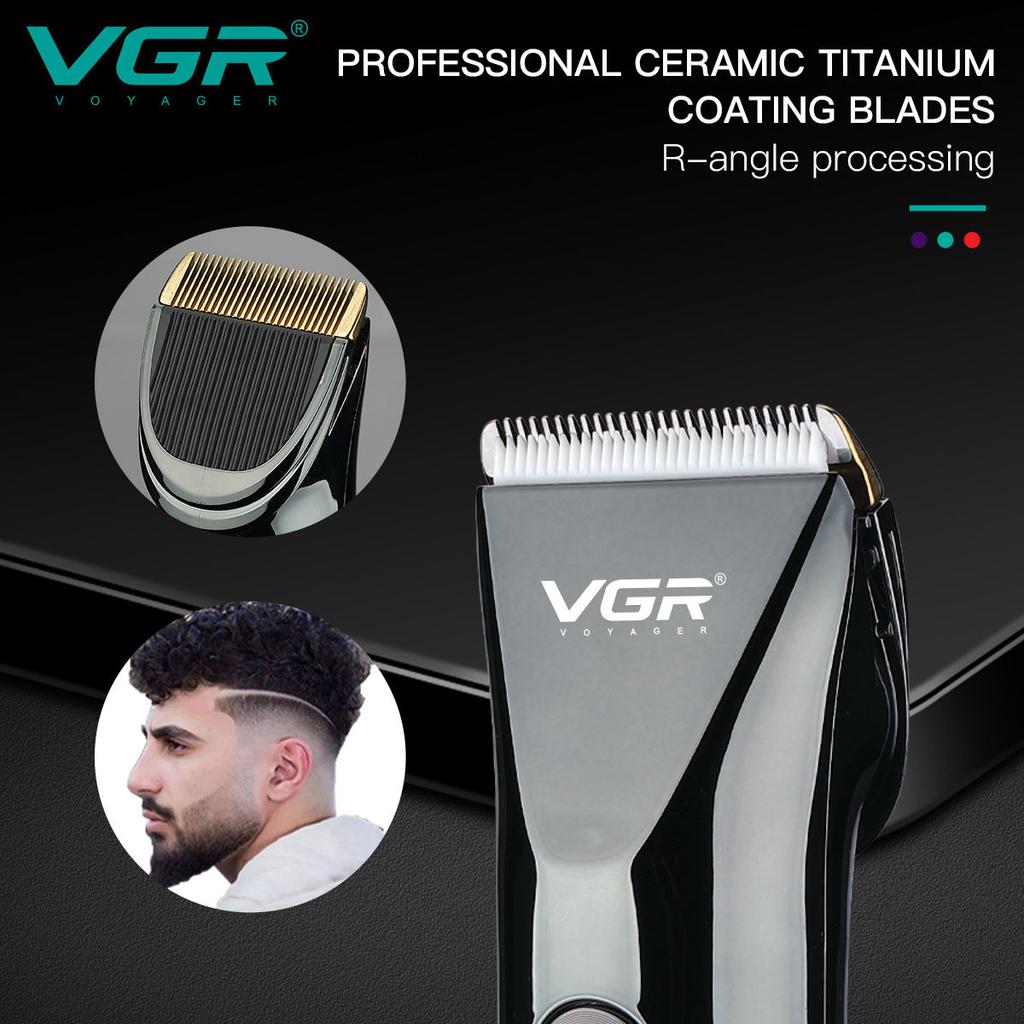 VGR V-661 Новая машинка для стрижки волос с металлическим корпусом, триммер для волос для домашнего использования, режущая насадка, долгий срок службы батареи, машинка для стрижки с масляной головкой, электрическая бритва для дома