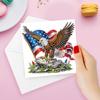 Набор из 6 штук DIY алмазной живописи поздравительных открыток, стразы, алмазная мозаика, открытки с благодарностью и праздничными пожеланиями
