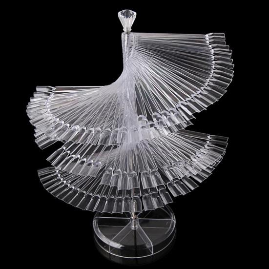 Подставка для гель-лака Поворотная съемная гладкая кромка Многоразовая витрина Лак для ногтей Пластиковый гель-лак для маникюра