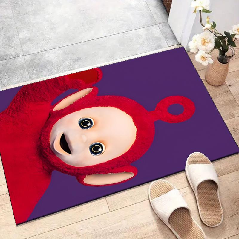 Teletubbies Polyester Carpet, Soft Indoor Mat for Office Chair, Living Room, Computer Desk - Decorative Home Office Rug Design