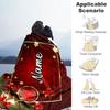 Christmas Bell Time Customize Your Name Blanket Lightweight Customizable Blanket Soft & Cozy Versatile for Livingroom Seaside Chair Home Decor