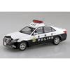 AOSHIMA 1/32 Клик-набор №. 01-PC Toyota Crown Полицейская машина - Пластиковая модель с цветовой кодировкой