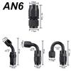 10FT 3M AN6 AN8 Car Fuel Hose Oil Gas Cooler Hose Line Pipe Tube Stainless Steel Braided Inside CPE Rubber + 10 End Adapters