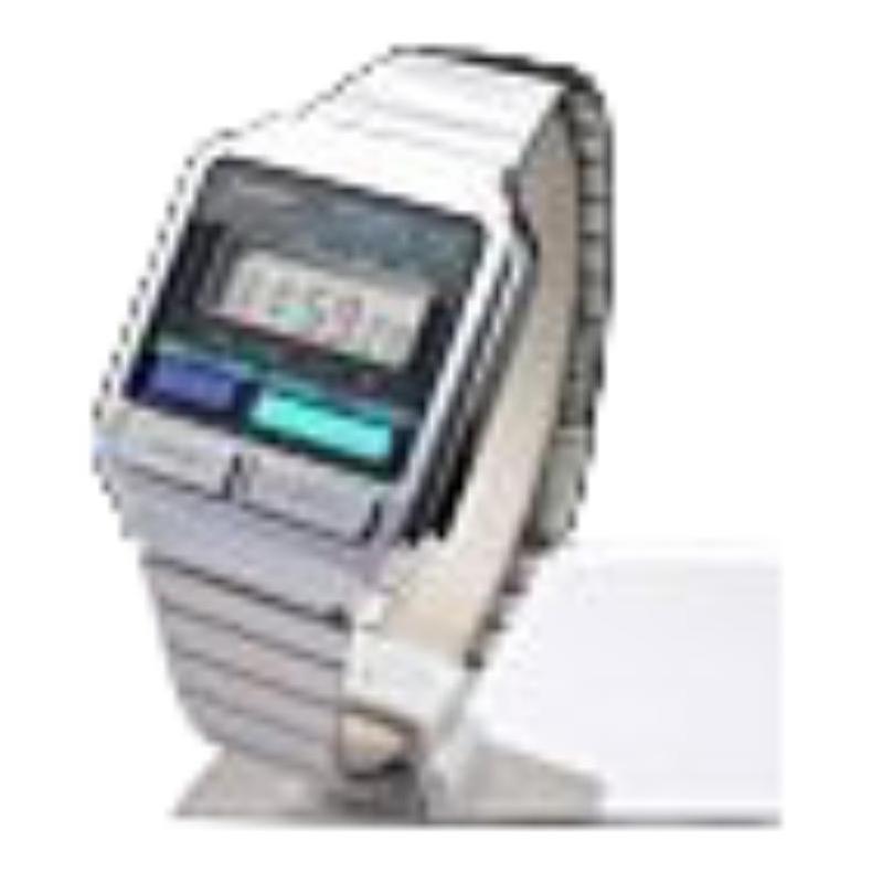 Casio Серия VINTAGE-A100 Водонепроницаемые Кварцевый механизм Стальной ремешок Японские и Корейские Часы Униформа для Мужчин и Женщин Серый A120WE-1A