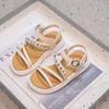 Girls Summer Beach Shoes Kids Princess Rhinestone Sandals Fashion Children Gladiator Sandals Simple Anti-Slippery All Match