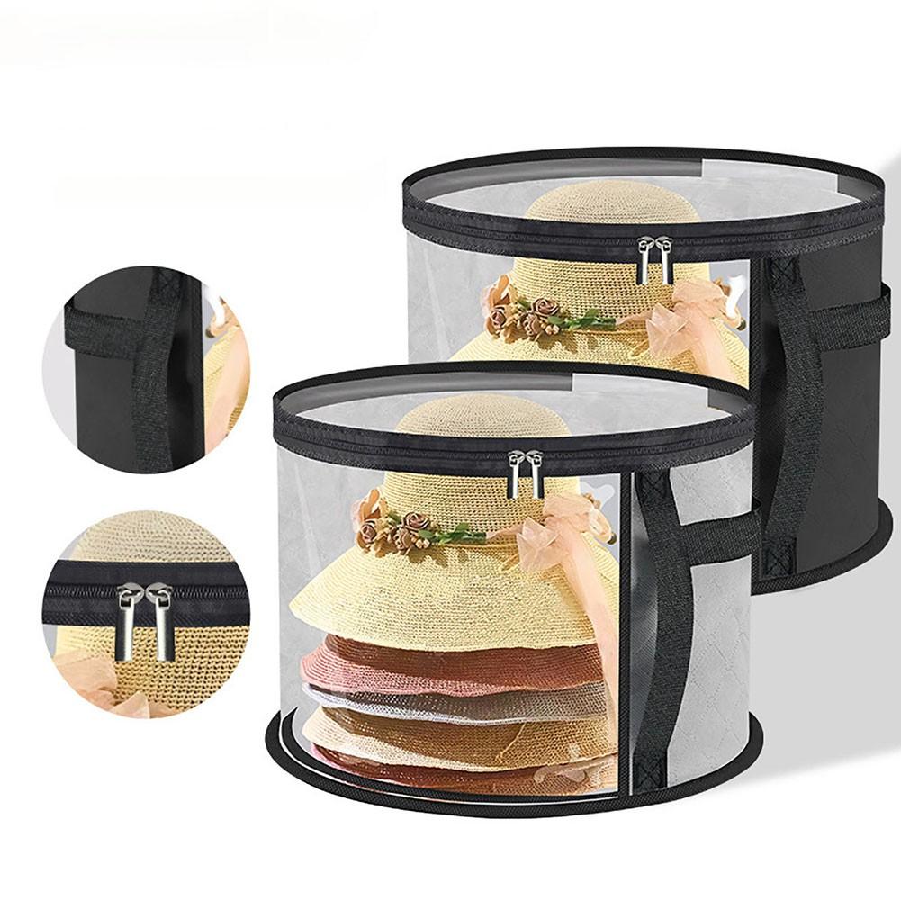Clear Oversized Hat Storage Bag for Men and For Women with Dual Zipper Closure