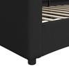 Daybed Black 90x200 cm Fabric