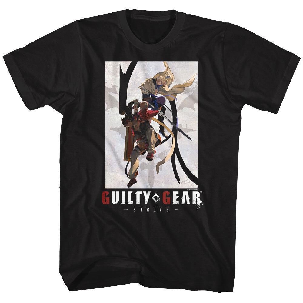 Guilty Gear Strive Arc Video Game Ky Kiske Sol Badguy Anime Poster Men's T Shirt