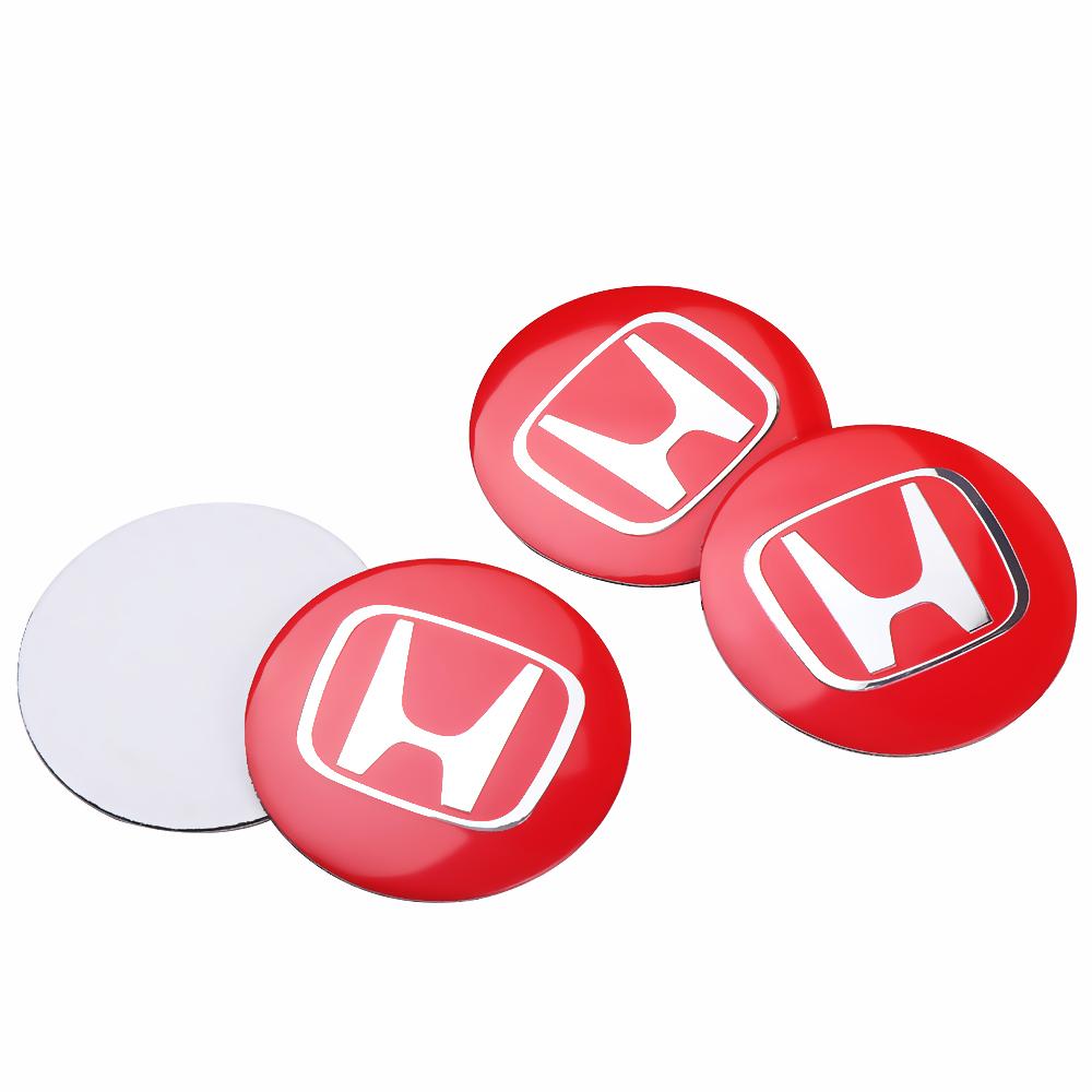 4Pcs Aluminum Mugen Badge Car Wheel Center Cover Hub Caps Sticker For Honda City HR-V Jazz Accord Civic CR-V Fit Insight Vezel