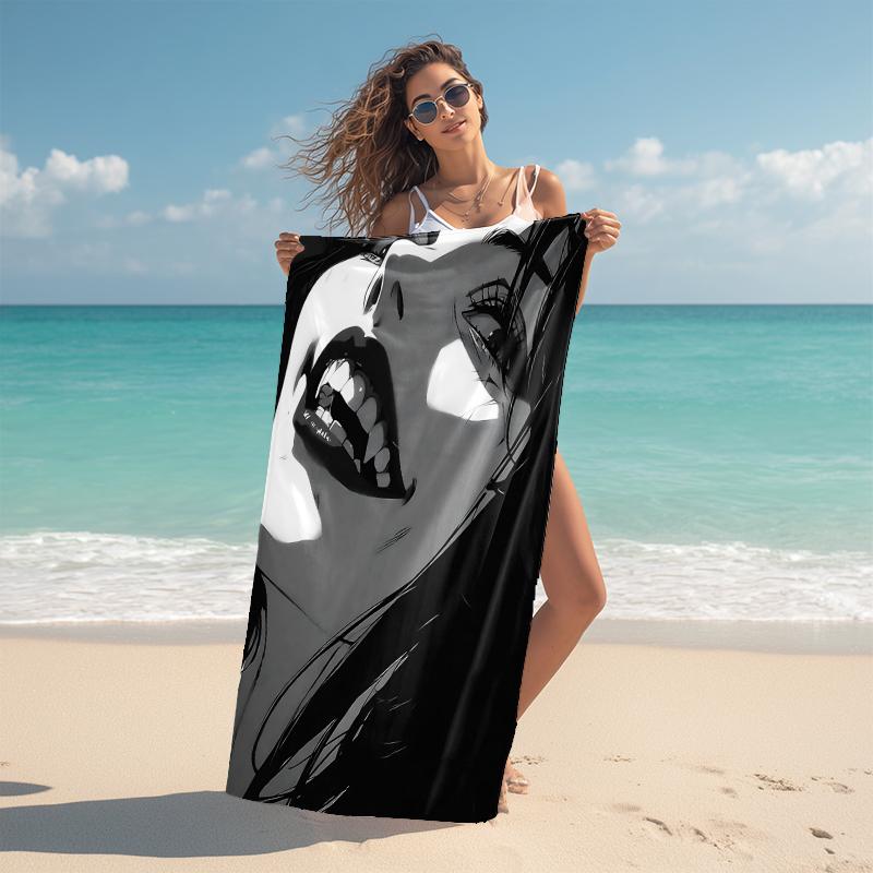 1Pc Evil Entity Haunts Child Beach Towel Microfiber Beach Towel Thin Absorbent For Beach Swimming Yoga Bath Sports 0917140