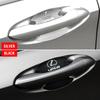 Interior Stickers Carbon Fiber Car Door Handle Protection Sticker Emblem Accessories For Lexus RX 300 IS 250 300 GX 400 460 UX 2