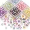 Бусины ручной работы Акриловые 8 мм Иллюзия Имитация Стеклянные квадратные бусины Аксессуары для самостоятельного изготовления Бусины россыпью Ручные бусины Материал для цепочки сотового телефона Упаковка
