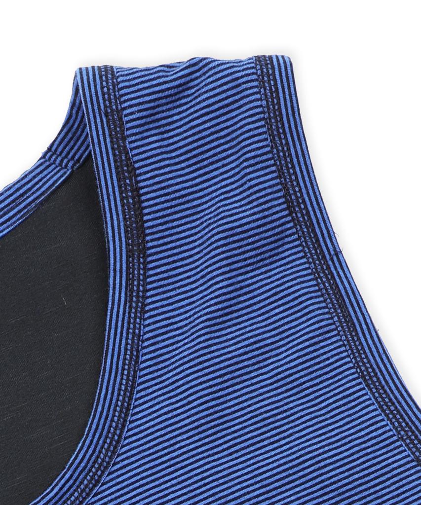 GLACK Gt186 Slope Reversible Stripe Sleeveless (Black/Navy)