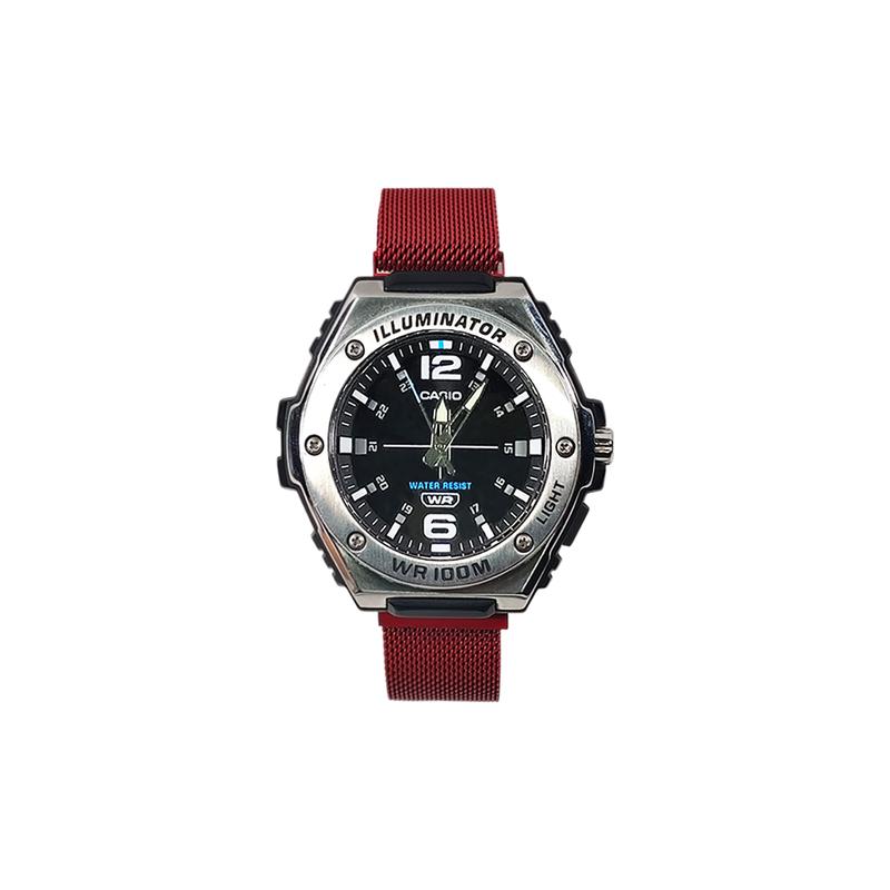 Casio Кастомизированные часы Модифицированная серия Кольцо Расплавленное Модные часы Водонепроницаемость для жизни MWA-100HD-1A Модифицированные Кварцевые Сталь S MWA-100HD-1A