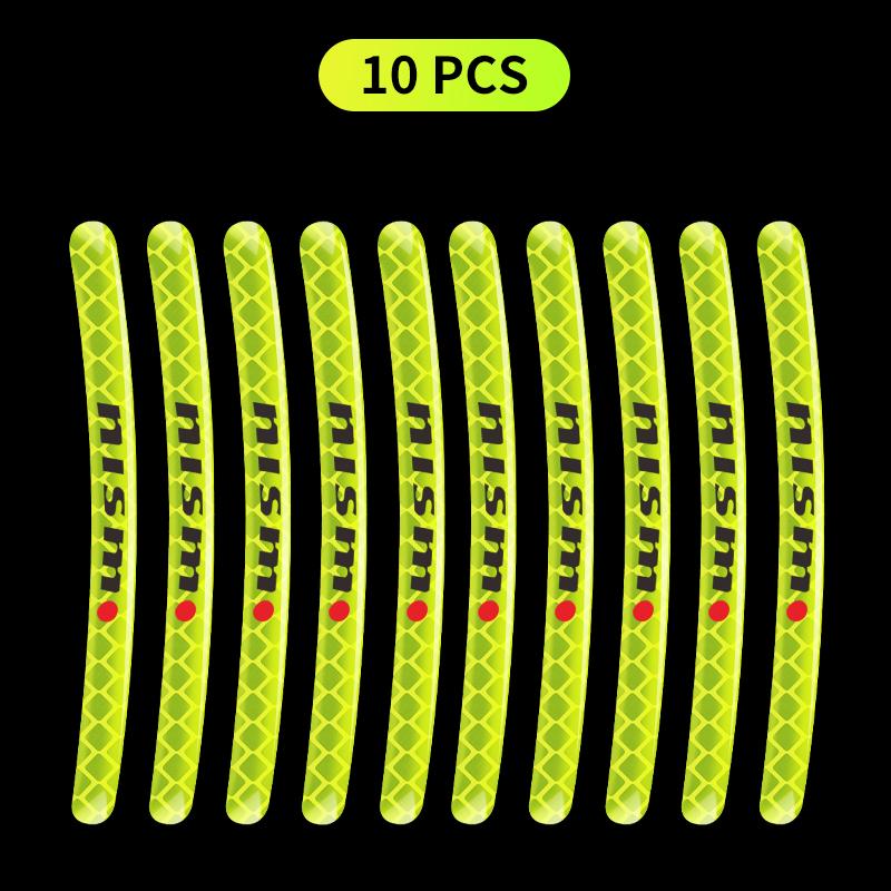 Светоотражающие наклейки на ступицу колеса автомобиля, светящиеся аксессуары для обода шины для Nissan Nismo Almera Tiida Juke Teana Qashqai 350Z 370Z GTR