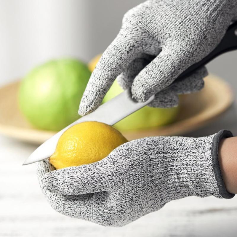 Hppe Level 5 Safety Anti Cut Gloves High-Strength Industry Kitchen Gardening