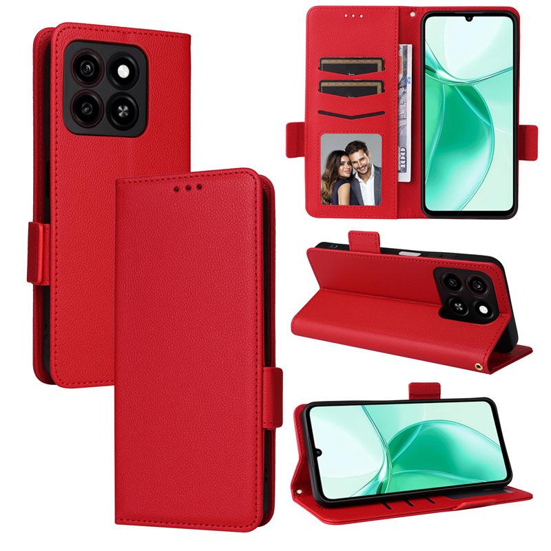 Чехлы-книжки для ZTE Blade A35/Blade A55 Кожаный чехол [Flip Vintage Leather] Кошелек противоударный прочный ретро-чехол для телефона