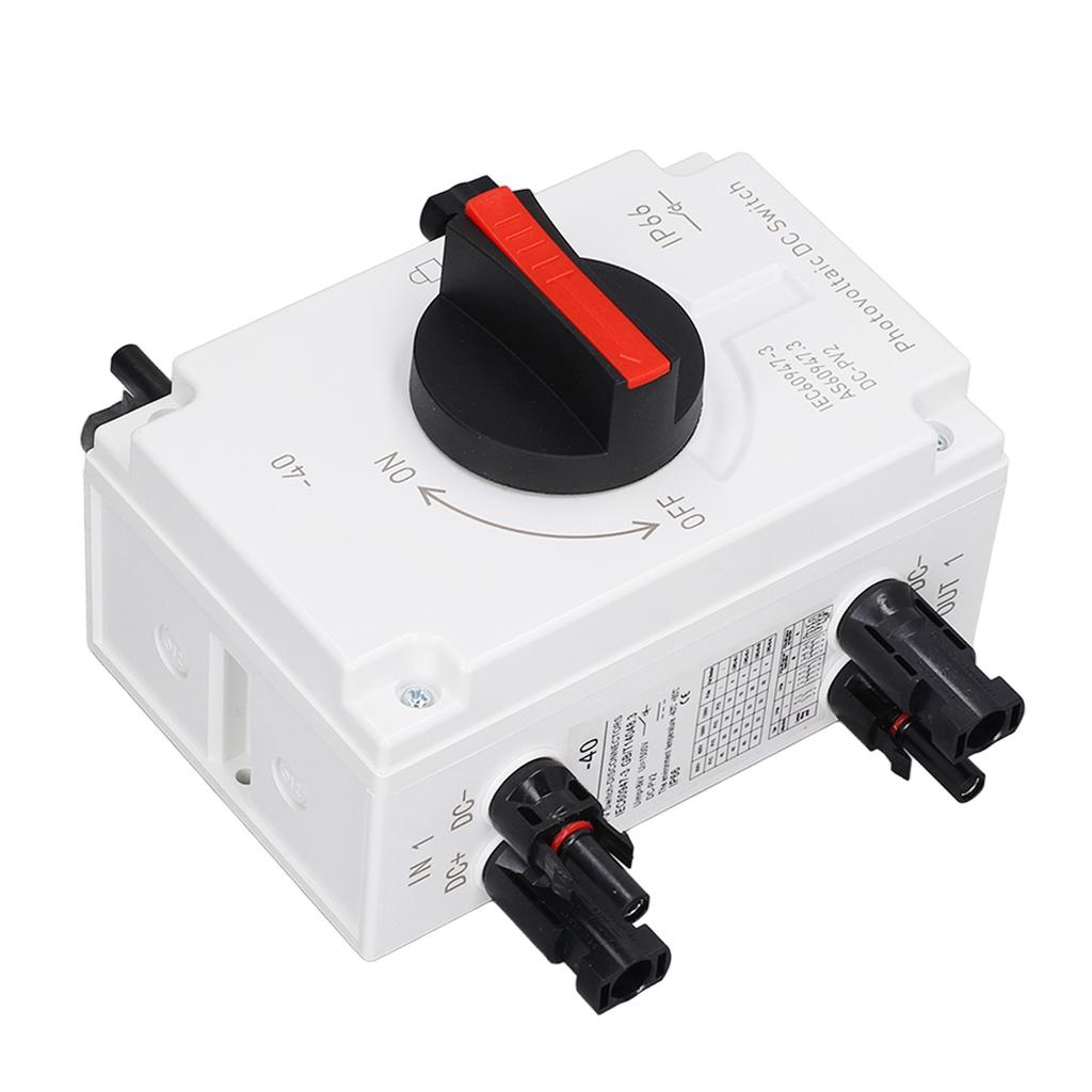 DC1200V 32A 4P PV DC Изолирующий выключатель 2 входа 2 выхода IP66 Водонепроницаемый Солнечная нагрузка переключения Перекидной выключатель
