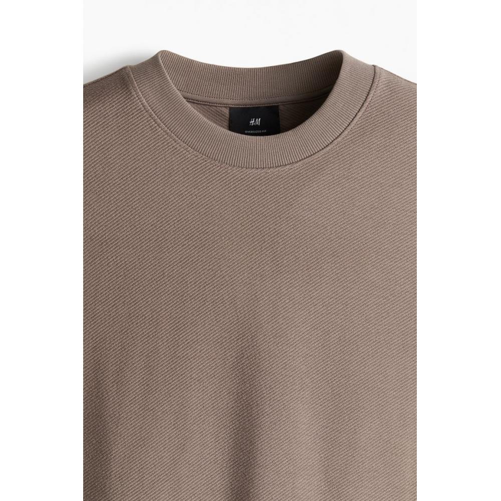 Рубашка HMT свободного покроя, темно-бежевого цвета