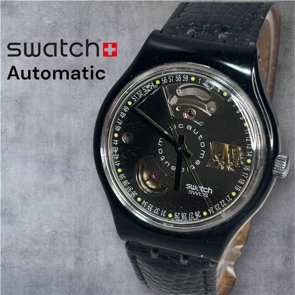 Б/у Редкие Swatch BLACK MOTION первое поколение автоматические 1991