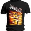 Американский Ретро Футболка Judas Priest Firepower Футболка Хэви-метал Летняя Новинка Ретро Мода Мужская и Женская Уличная Одежда