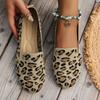 Fashion Flat Heel Casual Shoes Women Spring Summer Autumn Knits Ballet Flats Round Head Trendy Print Shoes Barefoot Loafers Shoes
