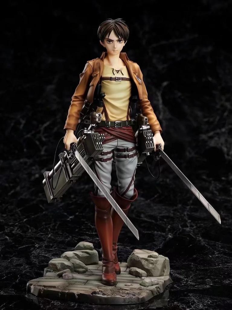 Атака Титанов Эрен Йегер Аниме Фигурка Shingeki no Kyojin Леви Аккерман Фигурка Действия Фигурка Модель Кукла Игрушки