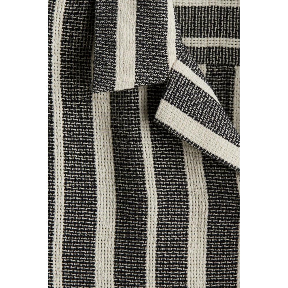 HM Текстурированная рубашка camp Regular Fit Темно-синяя в полоску