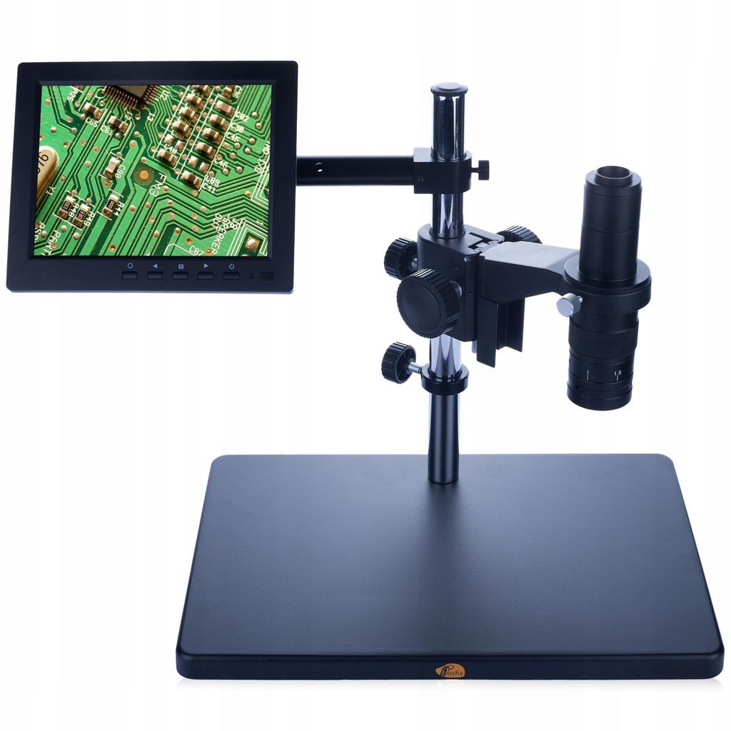 Rosfix Mikroskop Cyfrowy Earth Pro MCEP-0.5X – Powiększenie 7x-45x | Wyświetlacz 8 Cali | Uchwyt I Oświetlacz 56xLED W Zestawie