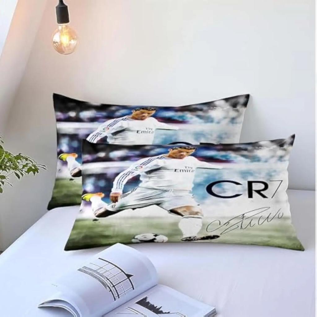 CR7 Kids Soccer Duvet Cover Set Football Stars 2/3pcs Bedding Set for Bedroom Decor Queen King Best Gifts