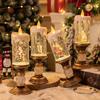 Christmas Decorations Wind Lamp Candle Candlestick Snow Snowflake Music Box Creative Xmas Gift Scene Arrangement